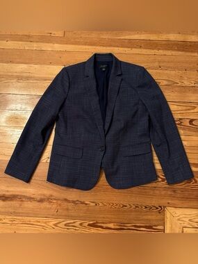 Ann Taylor Women's Blue Blazer Jacket Business Casual Size 12P Petite